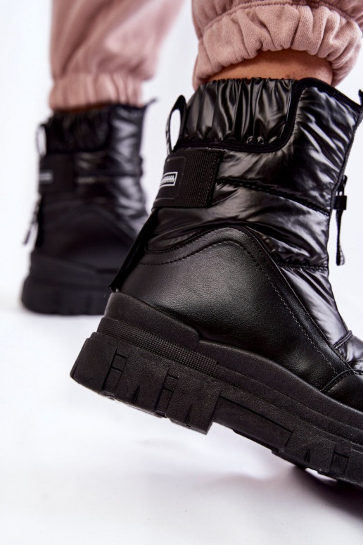 Schneestiefel mit Gummiband in...