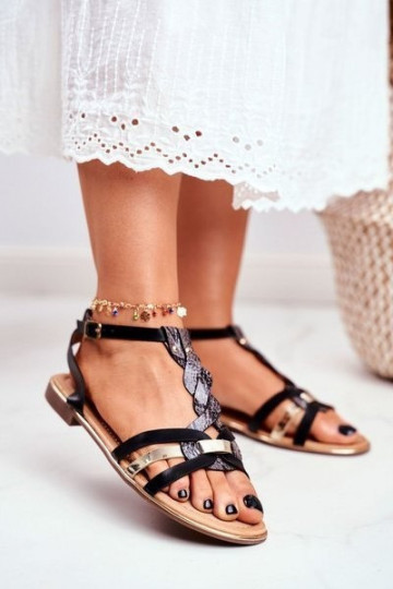 Schwarze Sandalen 2