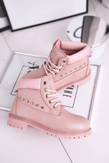 Rosa Stiefel mit stylischen... 2