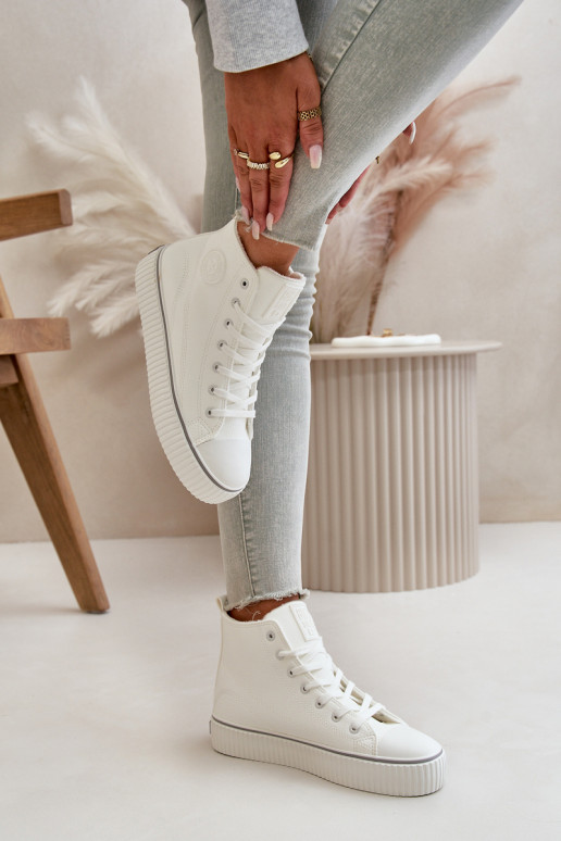 Feminin sich Zuarm laufen lässige Schuhe aus Öko-Leder Big Star OO274788 Zueiße Farbe Feminin sich Zuarm laufen lässige Schuhe aus Öko-Leder Big Star OO274788 Zueiße Farbe