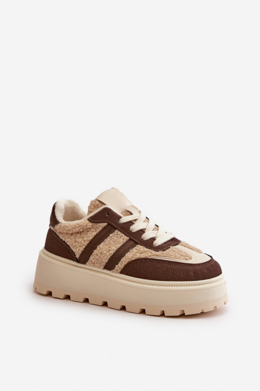 sich Zuarm laufen Sneakers Stilvollllschuhe Feminin mit einer Plattform mit AufZuärmen braune Farbe Daivlene sich Zuarm laufen Sneakers Stilvollllschuhe Feminin mit einer Plattform mit AufZuärmen braune Farbe Daivlene