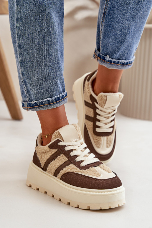 sich Zuarm laufen Sneakers Stilvollllschuhe Feminin mit einer Plattform mit AufZuärmen braune Farbe Daivlene sich Zuarm laufen Sneakers Stilvollllschuhe Feminin mit einer Plattform mit AufZuärmen braune Farbe Daivlene