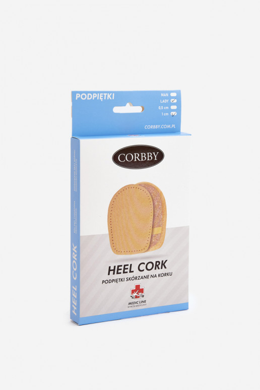 CORBBY Fersenpolster aus Leder und Kork CORBBY Fersenpolster aus Leder und Kork