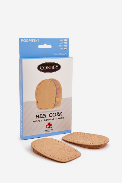 CORBBY Fersenpolster aus Leder und Kork CORBBY Fersenpolster aus Leder und Kork