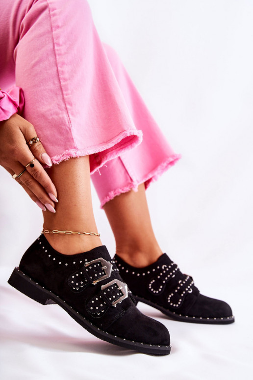 Schuhe mit Schnallen Lu Boo schwarz Schuhe mit Schnallen Lu Boo schwarz