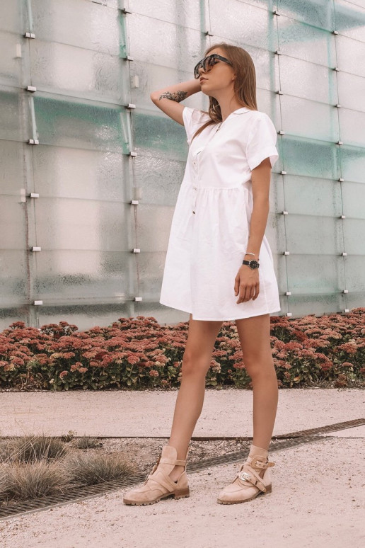 Lu Boo Beige Rock Girl Wildlederstiefel