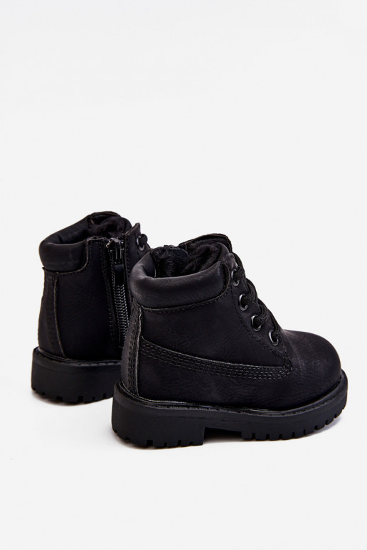 Gewärmte schwarze Kinderstiefel Boots Dexter