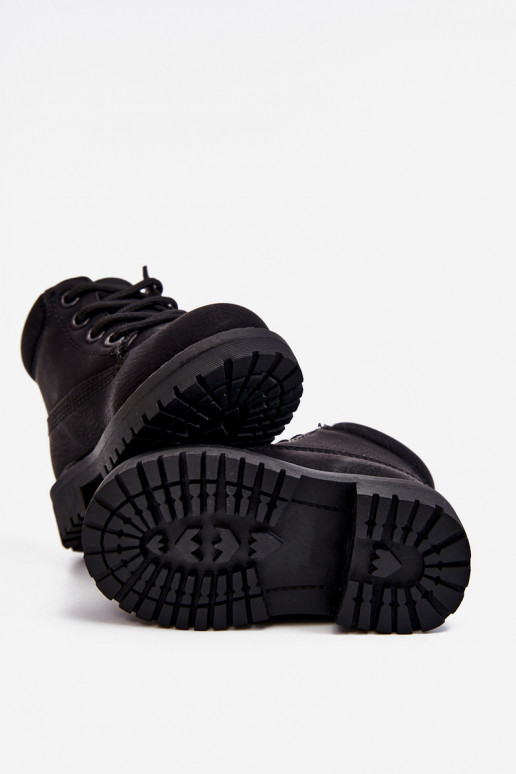 Gewärmte schwarze Kinderstiefel Boots Dexter