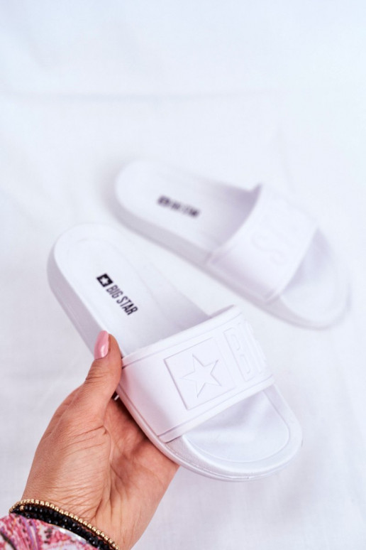 Hausschuhe für Kinder, Big Star, weiße Farbe, DD374154 Hausschuhe für Kinder, Big Star, weiße Farbe, DD374154