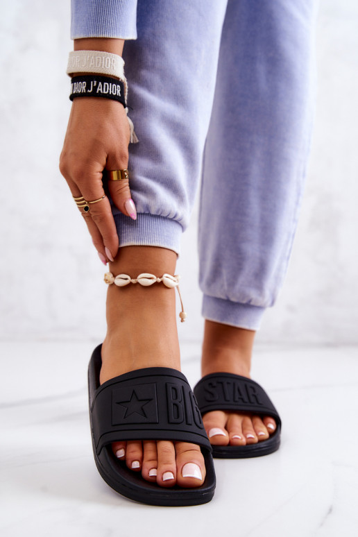 Damenhausschuhe Big Star schwarz DD274A271