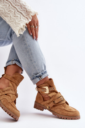 Lu Boo Wildlederstiefel Braun Rock Girl 2