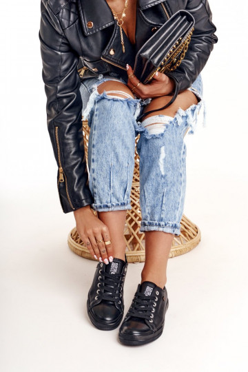 Damen-Freizeitschuhe Big Star schwarze Farbe V274871