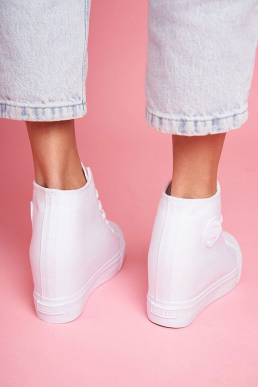 Sneakers Modell Schuhe Big Star weiße Farbe FF274A192