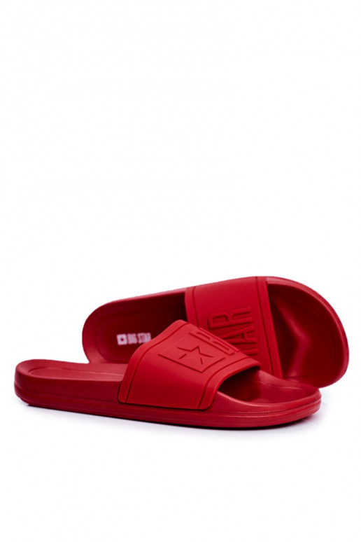 Hausschuhe für Herren Big Star Rubber in roter Farbe DD174689