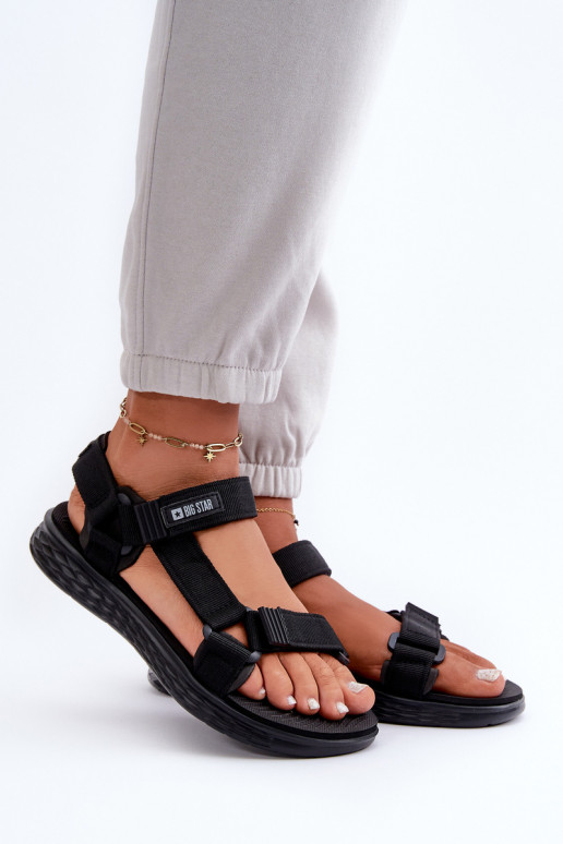 Damensandalen Big Star FF274A600 schwarz