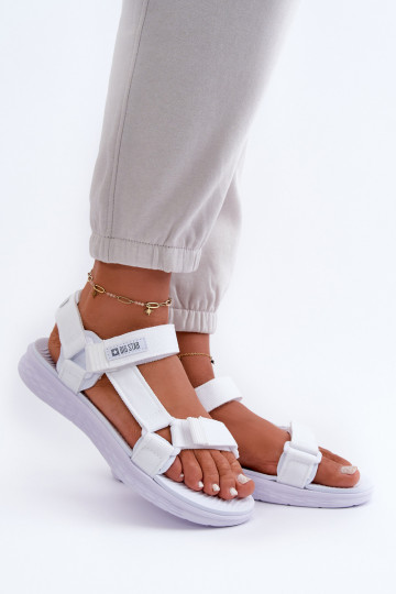 Damensandalen Big Star FF274A603 weiß 2