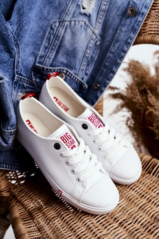 Damen-Freizeitschuhe Big Star GG274005 Weiß-rote Farbe Damen-Freizeitschuhe Big Star GG274005 Weiß-rote Farbe