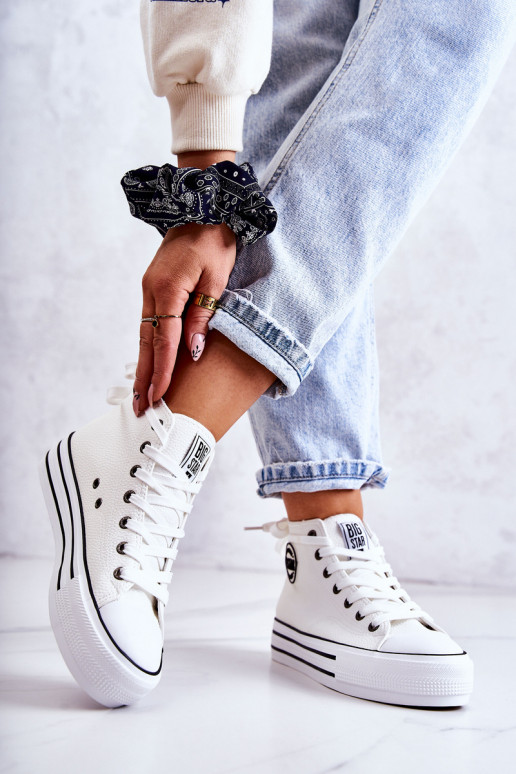 Freizeitschuhe Big Star weiße Farbe GG274013