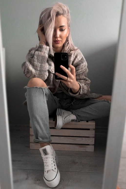 Freizeitschuhe Big Star weiße Farbe GG274013