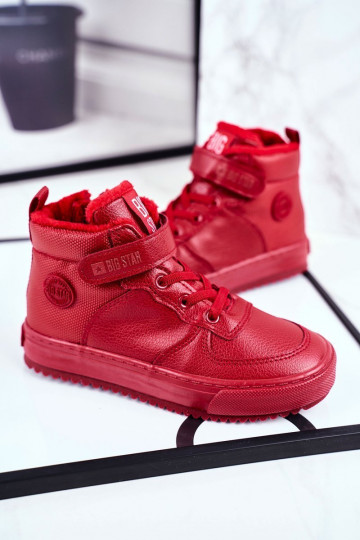 Gewärmte Sportschuhe für Kinder Big Star GG374042 in roter Farbe 2