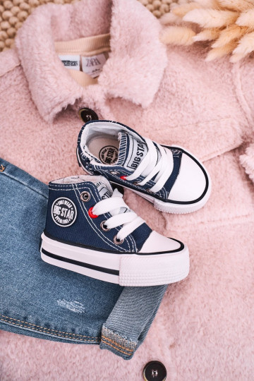 Kinder-Freizeitschuhe mit Sohle mit Reißverschluss BIG STAR HH374189 dunkelblau