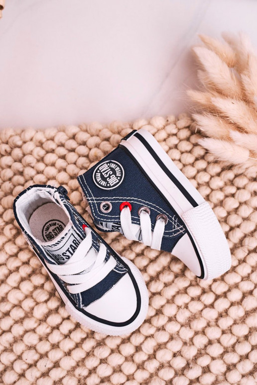 Kinder-Freizeitschuhe mit Sohle mit Reißverschluss BIG STAR HH374189 dunkelblau Kinder-Freizeitschuhe mit Sohle mit Reißverschluss BIG STAR HH374189 dunkelblau