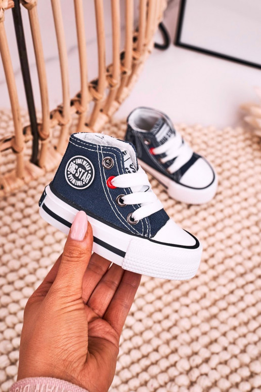 Kinder-Freizeitschuhe mit Sohle mit Reißverschluss BIG STAR HH374189 dunkelblau Kinder-Freizeitschuhe mit Sohle mit Reißverschluss BIG STAR HH374189 dunkelblau