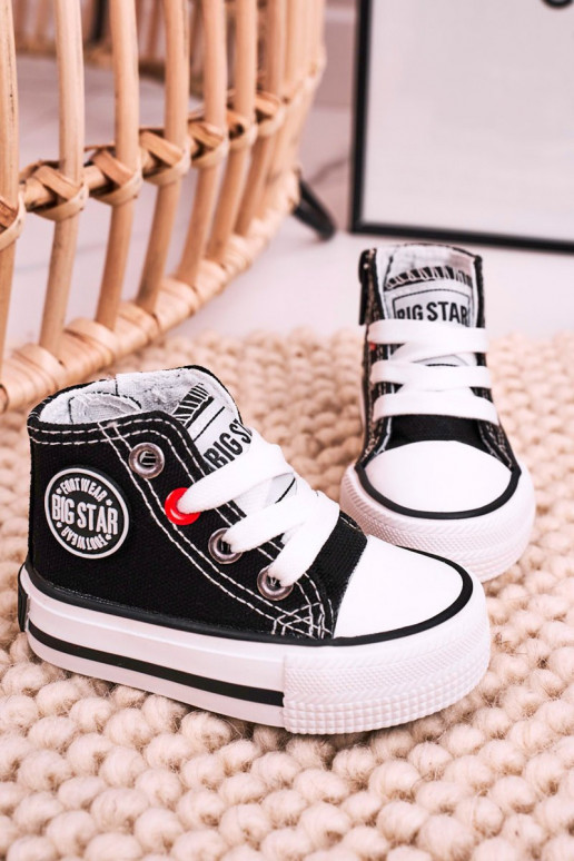 Kinder-Freizeitschuhe mit Sohlen und Reißverschlüssen BIG STAR HH374188 schwarze Farbe Kinder-Freizeitschuhe mit Sohlen und Reißverschlüssen BIG STAR HH374188 schwarze Farbe