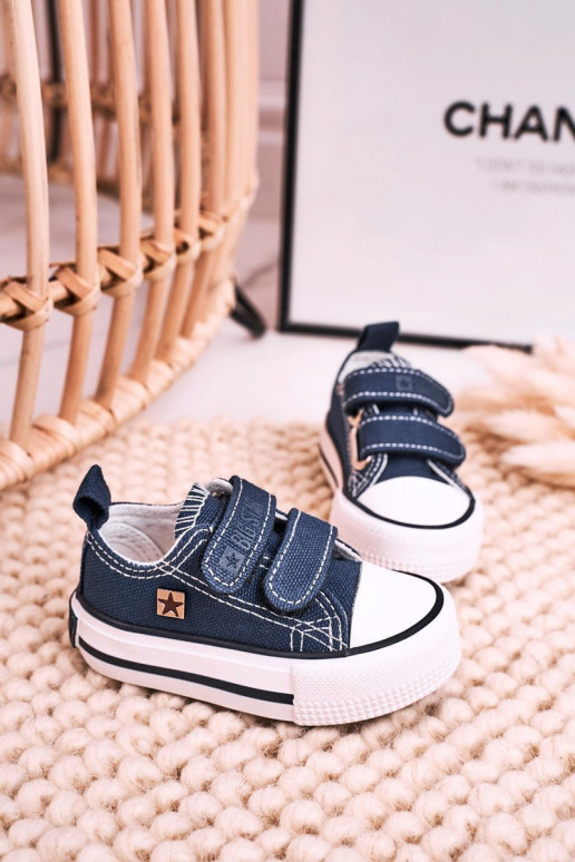 Kinder-Freizeitschuhe mit Klebeverschlüssen BIG STAR HH374201 dunkelblau Kinder-Freizeitschuhe mit Klebeverschlüssen BIG STAR HH374201 dunkelblau