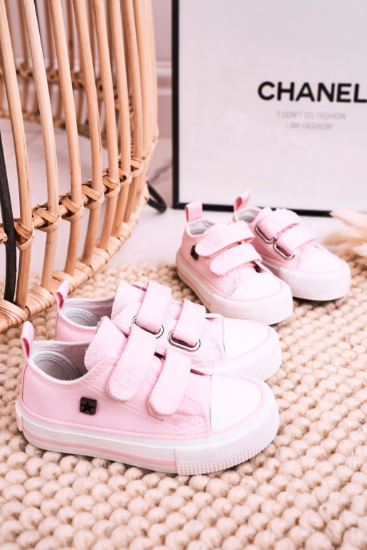Kinder-Freizeitschuhe mit Klebeverschlüssen BIG STAR HH374203 rosa Farbe