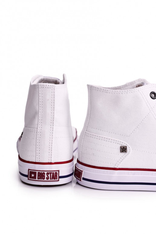 für Männer Klassisches Modell Freizeitschuhe mit Sohlen BIG STAR DD174251 weiße Farbe