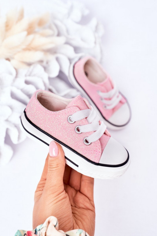 Freizeitschuhe für Kinder mit Glitzer in der Farbe Pink Bling-Bling Freizeitschuhe für Kinder mit Glitzer in der Farbe Pink Bling-Bling