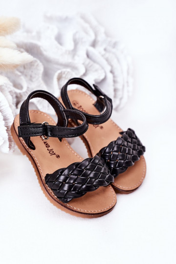 Sandalen für Kinder in der Farbe Schwarz von Bailly 2