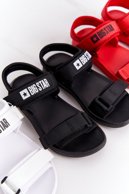 Sportliche Sandalen Big Star HH274A024 in schwarzer Farbe