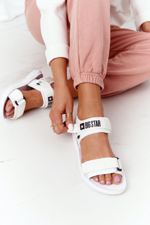 Sportliche Sandalen Big Star HH274A026 in weißer Farbe