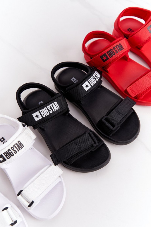 Sportliche Sandalen Big Star HH274A026 in weißer Farbe