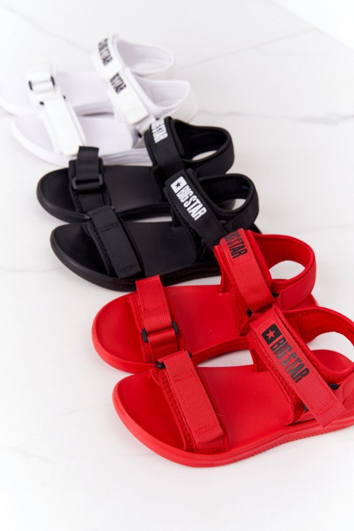 Sportliche Sandalen Big Star HH274A026 in weißer Farbe