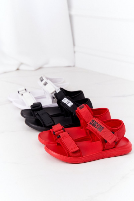 Sportliche Sandalen Big Star HH274A026 in weißer Farbe