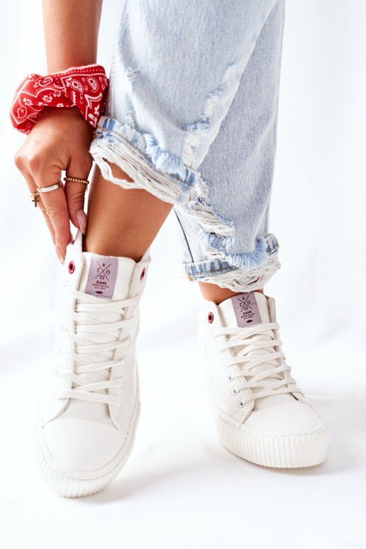 Freizeitschuhe Cross Jeans weiße Farbe II2R4022 Freizeitschuhe Cross Jeans weiße Farbe II2R4022