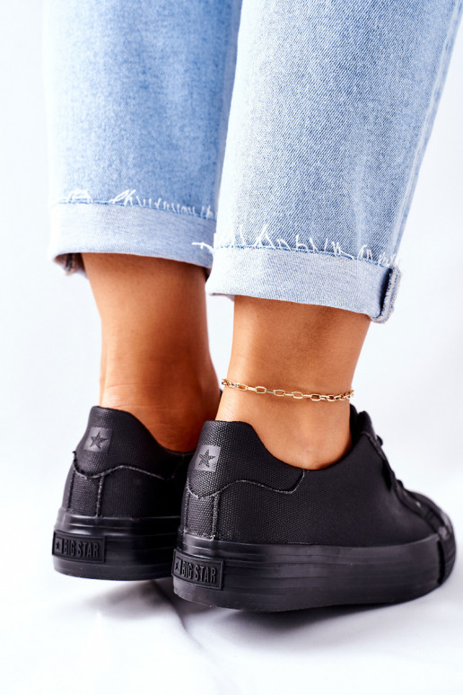 Damenschuhe mit Plateau BIG STAR II274345 schwarz