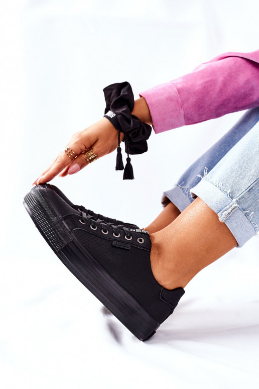 Damenschuhe mit Plateau BIG STAR II274345 schwarz