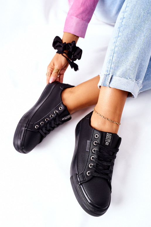 Damenschuhe mit Plateau BIG STAR II274345 schwarz