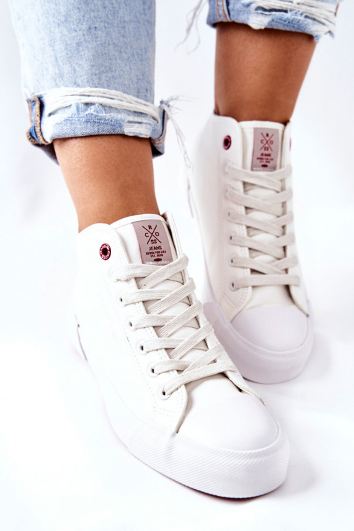 Freizeitschuhe mit Einlegesohle Cross Jeans II2R4033C weiße Farbe Freizeitschuhe mit Einlegesohle Cross Jeans II2R4033C weiße Farbe