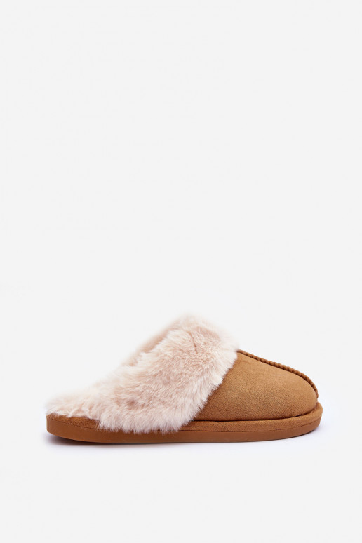 Hausschuhe mit Fell in der Farbe Braun Pinky Hausschuhe mit Fell in der Farbe Braun Pinky