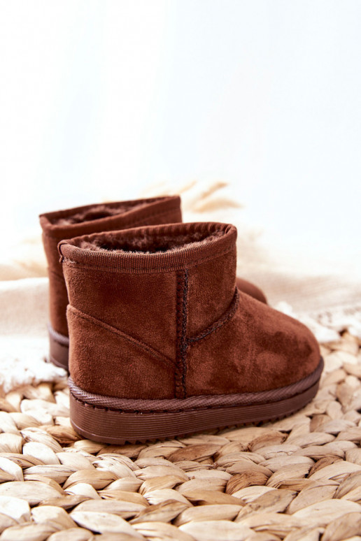 Warme Kinder-Winterstiefel in der Farbe Braun Gooby