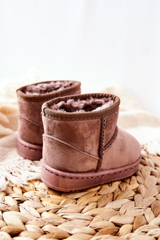 Warme Kinder-Winterstiefel Ciemny elfenbein Gooby Warme Kinder-Winterstiefel Ciemny elfenbein Gooby