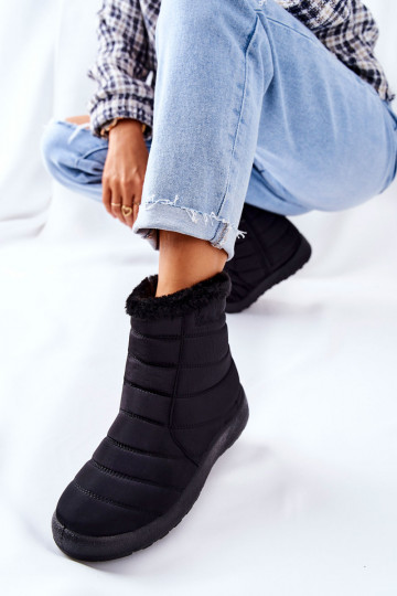 Gewärmte Damen-Schneestiefel in der Farbe Schwarz von Mezyss 2