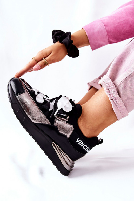 Schuhe im Sportstil, Sneakers-Modell, Schuhe in Schwarz und Silber, Dexla Schuhe im Sportstil, Sneakers-Modell, Schuhe in Schwarz und Silber, Dexla