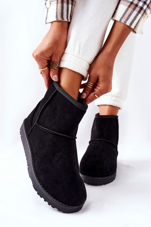 Gewärmte Schneestiefel mit Fell innen in der Farbe Schwarz von Vicandi Gewärmte Schneestiefel mit Fell innen in der Farbe Schwarz von Vicandi