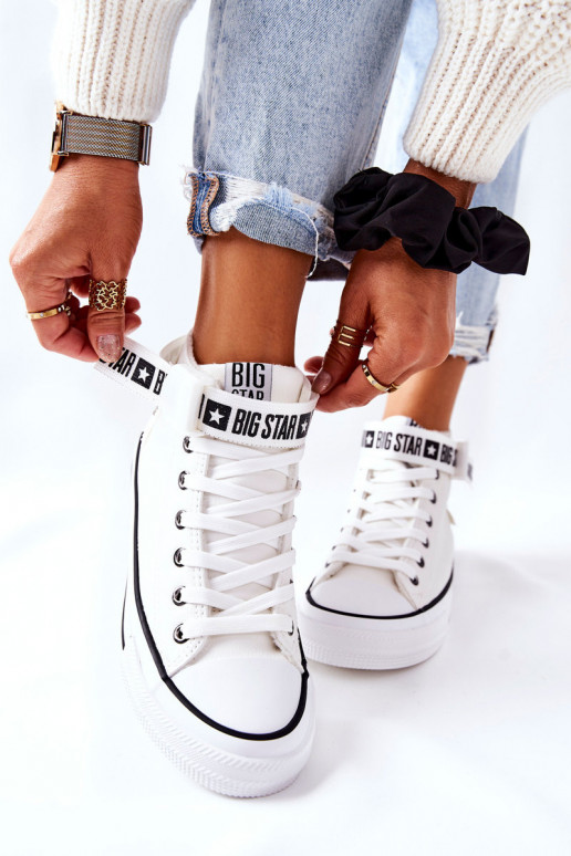 Gewärmte Freizeitschuhe Big Star GG274027 weiße Farbe Gewärmte Freizeitschuhe Big Star GG274027 weiße Farbe